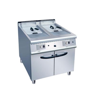 China Hotels Equipment Professional Stainless Steel Commercial Gas Supplying Deep Fryer for sale