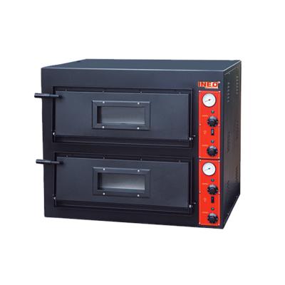 China Bakey Workshop Bakery Shop Double Layer Commercial Platform Rotating Electric Pizza Baking Oven for sale