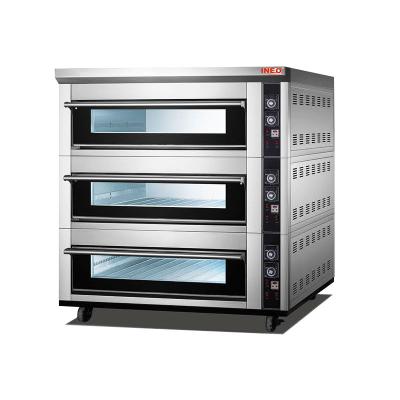 China Commercial Supply Baking Electric Bakery Oven Prices Commercial BreadBakery Oven Cake Making Machine 3 Deck Gas Equipment for sale