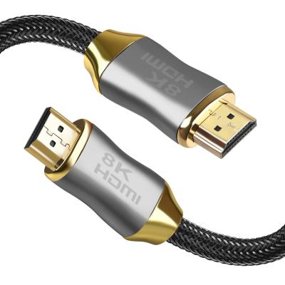 China Video Cable 1M 3M Gold Plated Kirsite 8k 2.1 Version Hd-MI Male-Male China 24-30Awg Tc/Because Car Wholesale Plug With Zinc Alloy Shell for sale