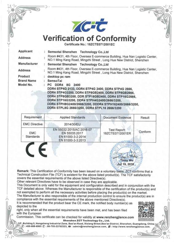 CE - Semsotai (shenzhen) Technology Co., Limited