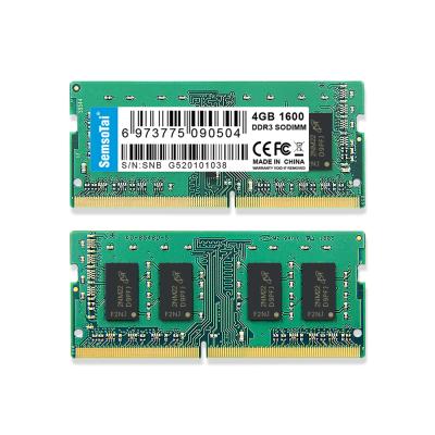 China Assured Fast Delivery SemsoTai Bulk Memory SODIMM DDR3 4GB 8GB 1333MHz 1600MHz DDR3 RAM Memory For Laptop for sale