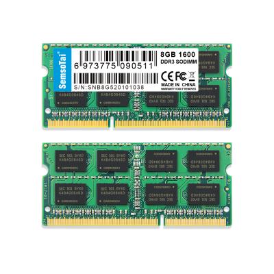 China Wholesale memorias Ddr3 1600 bed ddr3 memory 8gb DDR3 1600Mhz for laptop for sale