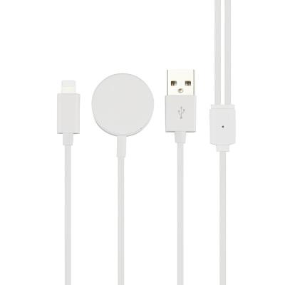 China New Product Convenient 2 in 1 Multi-Fuction Charging Cable for IPhone and IWatch 5/4/3/2/1 for sale