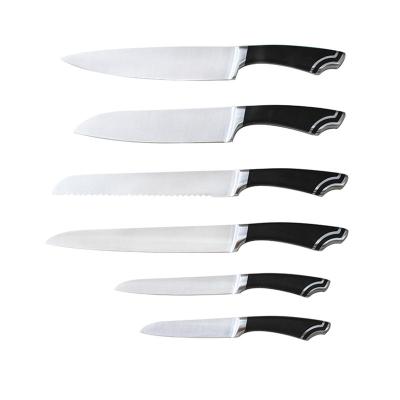 China Viable Custom Logo Knife Set Round Shape Promotion Gift Sets With PP Handle FR Precision Nails 10 Pc Knife 6 Pieces Stick for sale