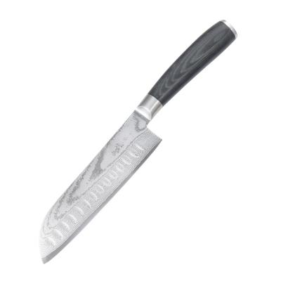 China Viable Wholesale Ultra Sharp Kitchen Santoku Knife 7