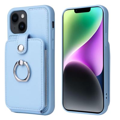 China Shockproof For Apple iphone14 mobile phone case 13promax creative skin anti-drop 12 organ card mobile phone holster rotatable ring for sale