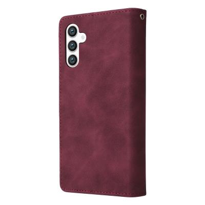 China Shockproof For Samsung S23 Ultra Magnetic card case protection leather case S22 Ultra 2-in-1 split phone case for sale