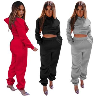 China wholesale Anti-wrinkle women oversized hoodie set women hoodie set long sleeve sweater lady gaiters sweater sets for sale