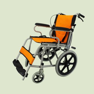 China Factory Outdoor Supply Folding Aluminum Alloy Portable Lightweight Manual Wheelchair for sale