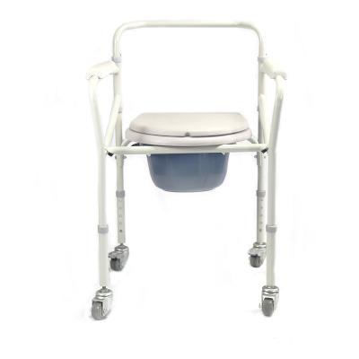 China Plastic Healthcare Hospital Grade Toilet Shower Commode Chair With Bedpan for sale