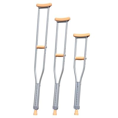 China White Hands Rehabilitation Comfortable Therapy Suppliers Aluminum Adjustable Folding Free Disabled Crutches for sale