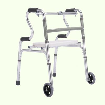 China Rehabilitation Therapy Aluminum Factory Price Disabled Seniors Disabled Mobility Frames Walkers Walking Aids For The Elderly for sale