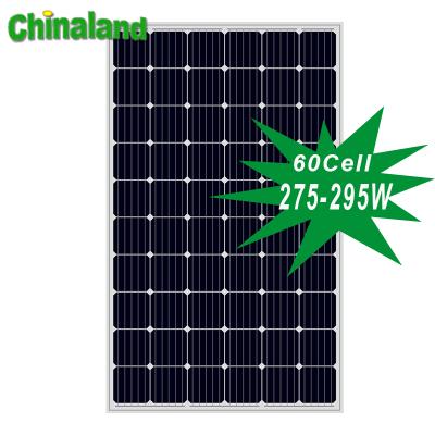 China Trina Solar Panel Mono 270W 280W 290W 300W High Efficiency Solar Home Monocrystalline Solar Panel for Solar System for sale