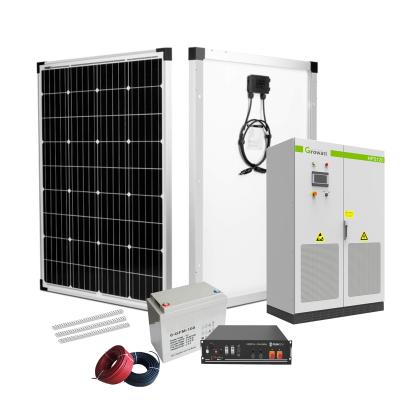 China New Technology 15kw 10hp Home Mono Hybrid Solar System For On Grid for sale