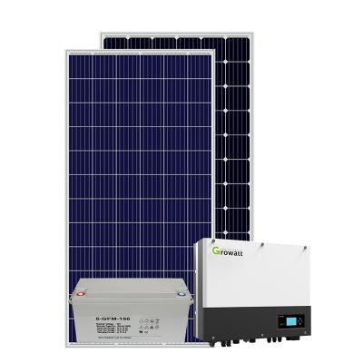 China High Efficiency Home Solar Cells Solar Panel With 3kw Solar Inverter For 3kw Off Grid Solar System for sale