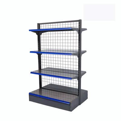 China Supermarket Shelf Wall Merchandise Basket Grid Flat Back Single Side/Double-sides New Design Single-sided/Double-sides for sale