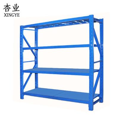 China Heavy Duty Cold Rolled Steel Single Sided Proper Price Storage Shelf In White for sale