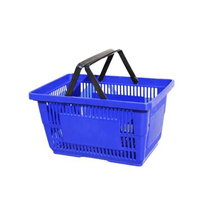 China Modern Design Eco-friendly Plastic Basket For Supermarket Supermarket Hand Basket for sale