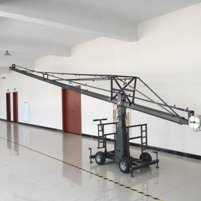 China NSH-10meter aluminum elevating film and TV equipment crane and track jib shooting cart for sale