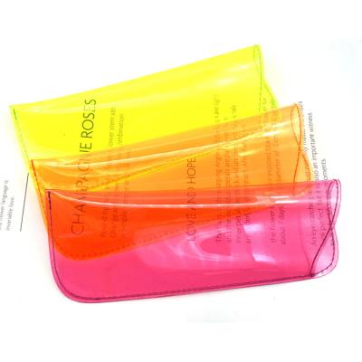 China Optical glasses packing new design fashion color pink, orange and green glass pocket bag for sale