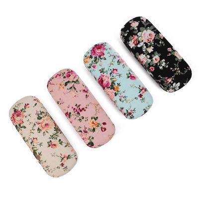 China Pure and cool custom multicolor iron glass box printed flowers glasses case for man and weman saying optical spectacle case. for sale