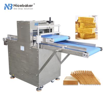 China Snack food factory China Nicebaker brand Wholesale bread slicer saw blade manufacturer  commercial high-speed toast slicer slicing cutter machine for sale