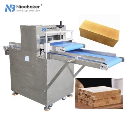 China Snack food factory Toast Cutting machine Long Bread Shaping Machine Automatic Continuous Toast Bread Slicer for sale