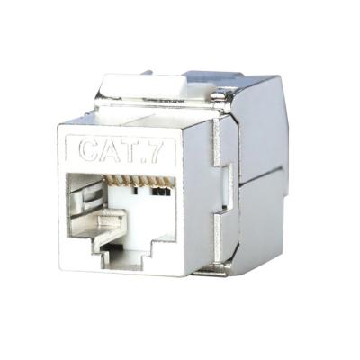 China ZINC ALLOY Modular jack rj45 cat7 cat 7 cat 7a keystone for sale