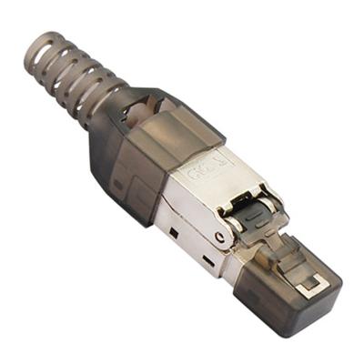 China TELECOMMUNICATION Network Module CAT6A/Cat7/Cat8 STP RJ45 Socket Toolless Modular Type 8P8C Jack for sale