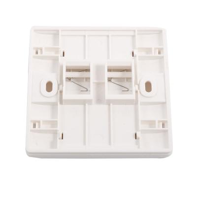 China Outdoor wall mount networking rj11 86x86 wifi box cat6 faceplate for sale