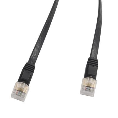 China ROHS PVC Best Selling OD2.2*-7.2mm Internet Cables High Quality Flat High Fidelity Fiber Optic Outdoor House Cat6 Ethernet Cable for sale