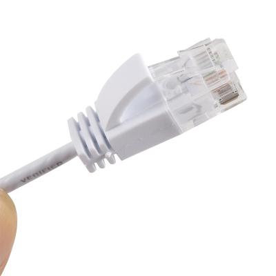 China OD2.8mm 1/2 /3M UTP CAT6A Super Slim Ethernet PATCH Cord Cord Ultra Thin Advance LAN Cable ROHS PVC with Bare Copper for sale