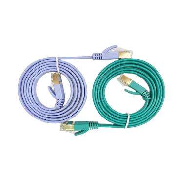 China PVC Rj45 Waterproof Utp Sftp Customized Network Cat7 Ethernet Double Shielded Lan Patch Cable for sale