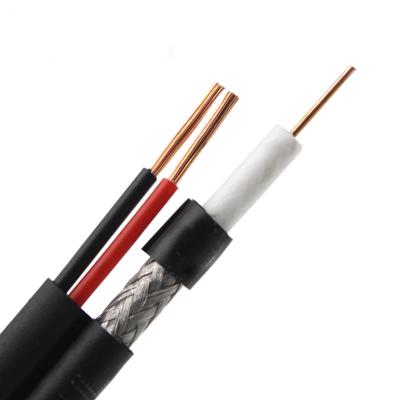 China CATV / CCTV CABLE China Factory High Quality Coaxial Siamese Cable With Power CCTV Cable RG59 2C Cable for sale