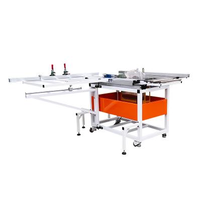 China Precision VERTICAL double linear guide saw table with electric lifting dustproof saw, rocker design smooth cutting plate saw table for sale