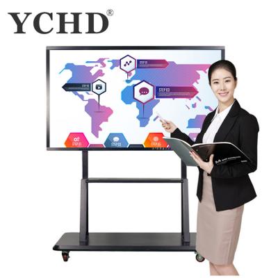 China Teaching 75 Inch Interactive Whiteboard Touch Led Large Screen Monitor for sale