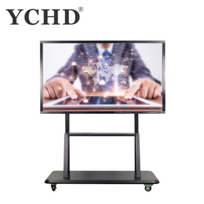 China Teaching 65 Inch IR Touch Screen Led All In One Screen 4k Interactive Whiteboard For School Classroom for sale