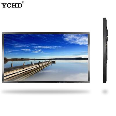 China 32 43 50 55 60 65 70 75 Inch Indoor Wall Mounted Touch Screen IR 10 Point Billboard Advertising for sale