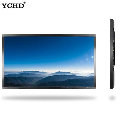 China 32 43 50 55 60 65 70 75 Inch Indoor Wall Mounted Touch Screen IR 10 Point Billboard Advertising for sale