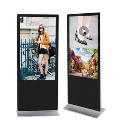 China YCHD indoor led advertising player 65 inch digital signage kiosk screen with touch function for sale