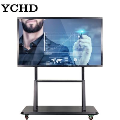 China View 4K UHD aluminum alloy 75 inch smart touch screen wall mounted interactive touch screen all in one with windows /android system for sale