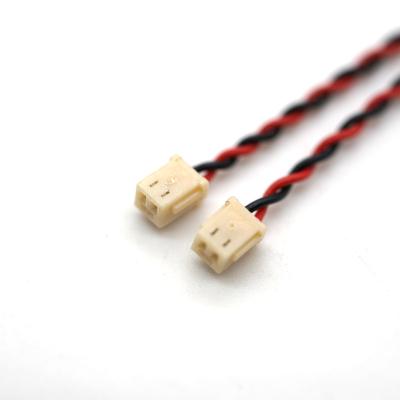 China 02SR-3S JST PH1.0mm 2 PIN Connector Red Black Twisted Pair Wire Electrical Wire Harness Electronic for sale