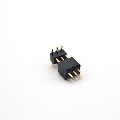 China PH2.54mm 6 Pin Header Connector Dual Row 2-100 Pin 2*50 SMT Electronic W Type Board to Board Pin Wire Connectors for sale