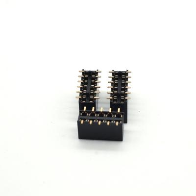 China Ph2.54mm H=8.5mm Brass Female Header Dual Row Smt Panel Type U Type Female Connector To Board Connector for sale