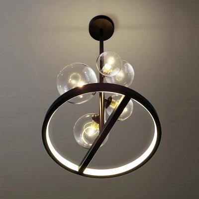 China Zhongshan Modern Nordic Modern Hanging Lamp Glass Ball LED Chandeliers Pendant Lights for sale