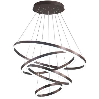 China Zhongshan Gold EUROPEAN Modern Chandelier Marine Work Light Ring Rattan Nordic Industrial Vintage Pendant Light Ceiling for sale