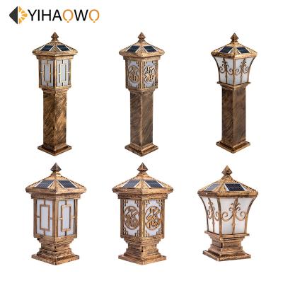 China Zhongshan High Quality Classic Modern ABS Waterproof Outdoor Solar Garden LED Post Light for sale