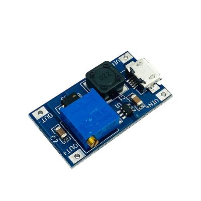 China Repairs 2A Booster Board MicroUSB Input DC2-24V DC-DC Liter DC5-28V Adjustable Power Supply Module Converter for sale