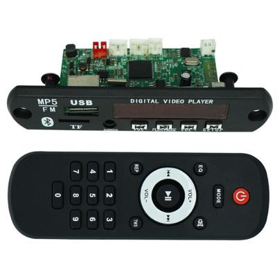 China 12V MP5 HD VCR Board MP5/MP3 Player Amplifier Board USB FM Music MV System Tooth MP5/MP3 Module Decoder Board Blue Board DC 5V for sale